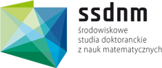 Logotyp rodowiskowych Studiw Doktoranckich z Nauk Matematycznych